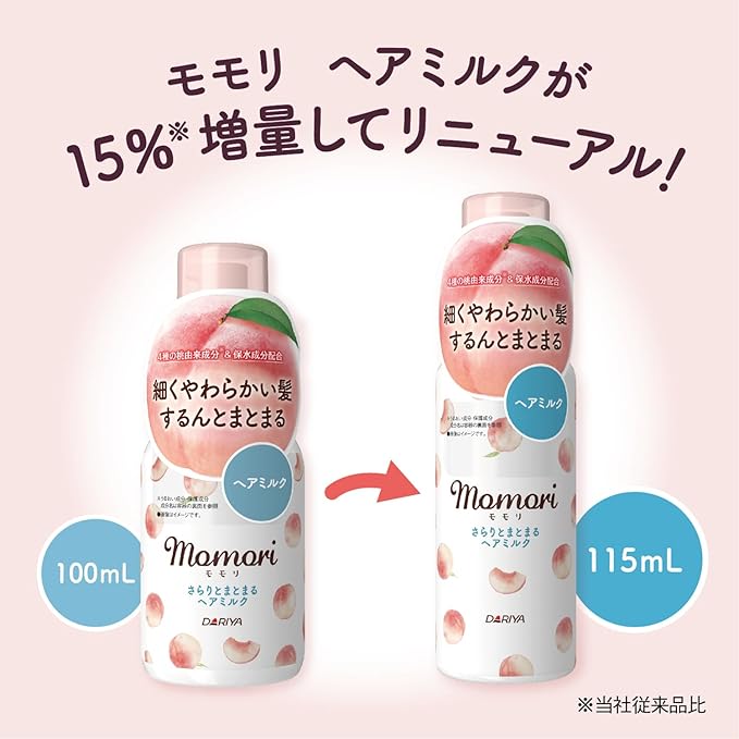 Momori Silky Smooth Hair Milk Leave-In Treatment for Fine or Tangled Hair – 115ml [With alcohol]