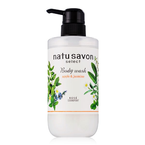 Natu savon Select White Body Wash Moist – Apple & Jasmine 500ml [With alcohol]