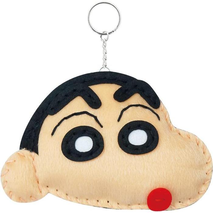 Onoeman Crayon Shin-chan Beginner Sewing Kit – DIY Mascot Keychain,Shin-chan & Shiro, 2 Designs