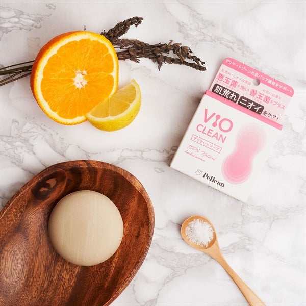Pelican VIO CLEAN Mydło do pielęgnacji intymnej 105g – Łagodnie kwasowy Lactobacillus i glinka [Alcohol-Free]