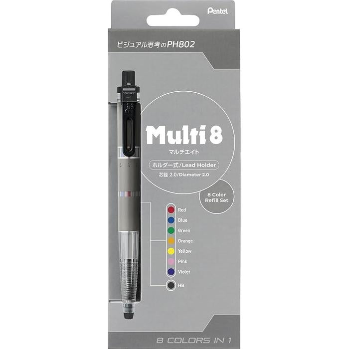 Pentel Multi 8 Series Multi-Lead Pencil Set with Refills – Art Multi 8 / Multi 8