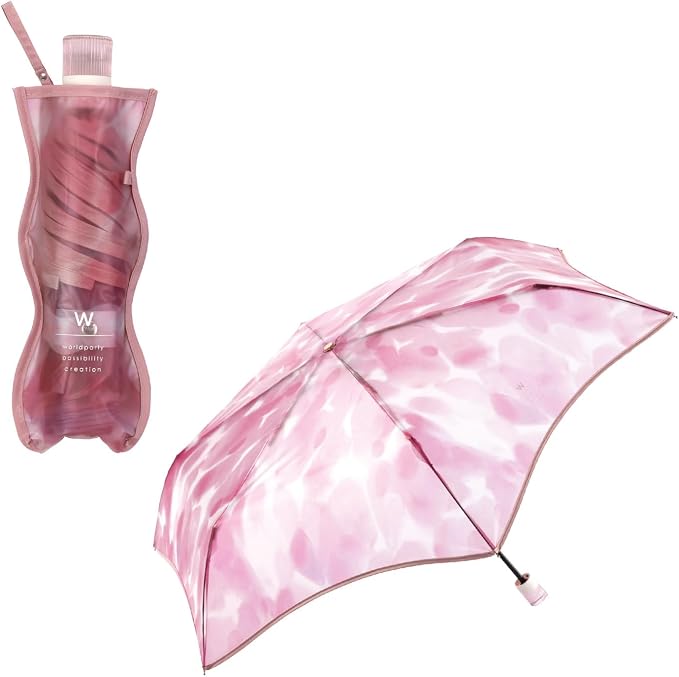 Wpc. Flower Vase Umbrella Mini – Folding Clear Rain Umbrella, 3 Colors