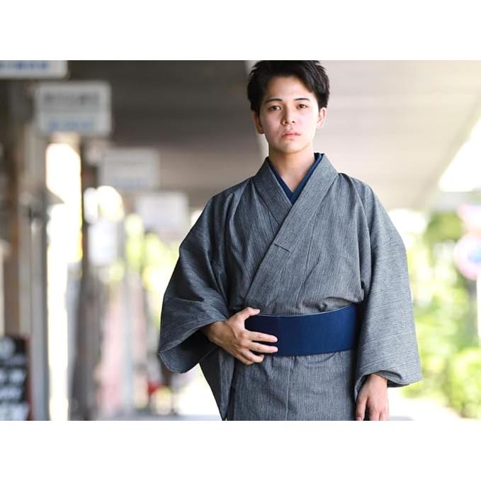 ROCCA Kurume Woven Reversible Men’s Obi (Available in 8 colors)