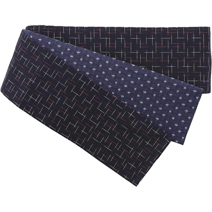 ROCCA Kurume Woven Reversible Men’s Obi (Available in 8 colors)