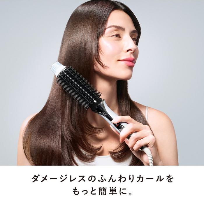 ReFa CURL BLOW IRON Multi-Voltage Heated Curling Brush 100–240 V