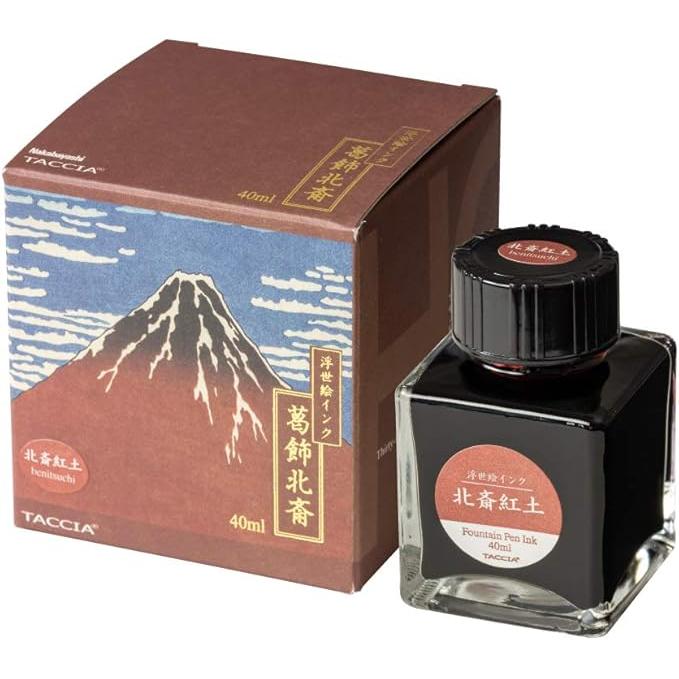 TACCIA Ukiyo-e Fountain Pen Ink – Katsushika Hokusai Collection, 40 ml, 4 Colors