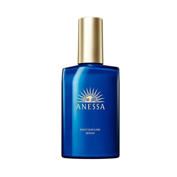 ANESSA Night Sun Care Beauty Serum 180mL – Brightening & Anti-Wrinkle All-in-One Lotion with Niacinamide | Herbal Green & Lavender Scent, For Face & Body [Alcohol-free]