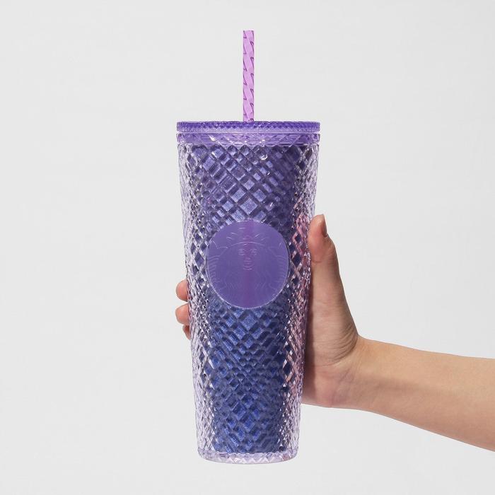 STARBUCKS Sakura 2025 Logo Cold Cup Tumbler – Night Blue Gradient 710ml