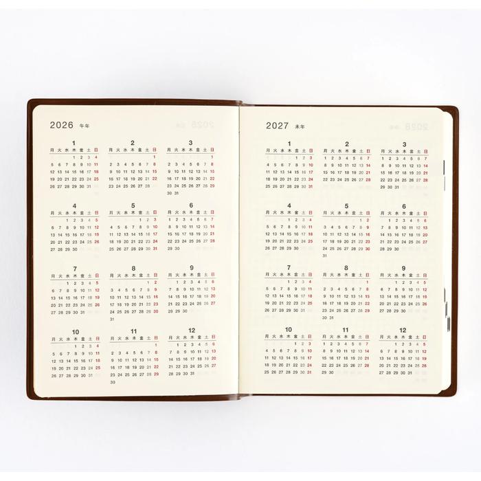 Hobonichi 5-Year Techo Japanese Calendar (2025-2029) – A6 Size