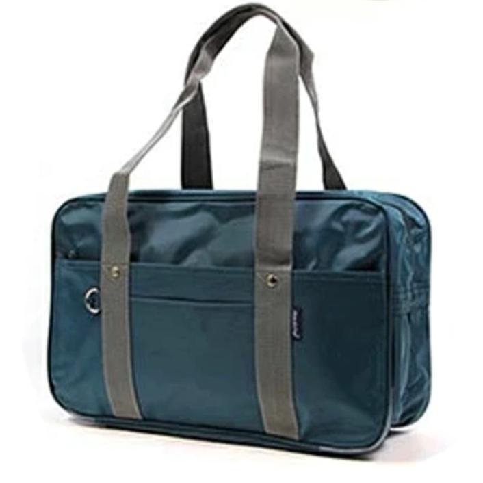 A4 Lichtgewicht Schooltas – Zwart / Marineblauw, Grote Capaciteit Polyester Studenten Tas