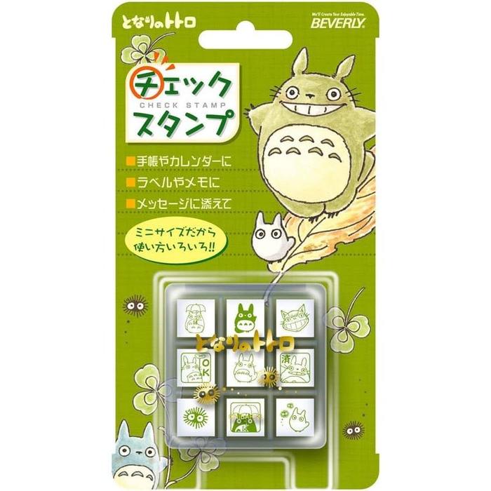 Studio Ghibli My Neighbor Totoro – 9 Mini Check Stamps Set with Case