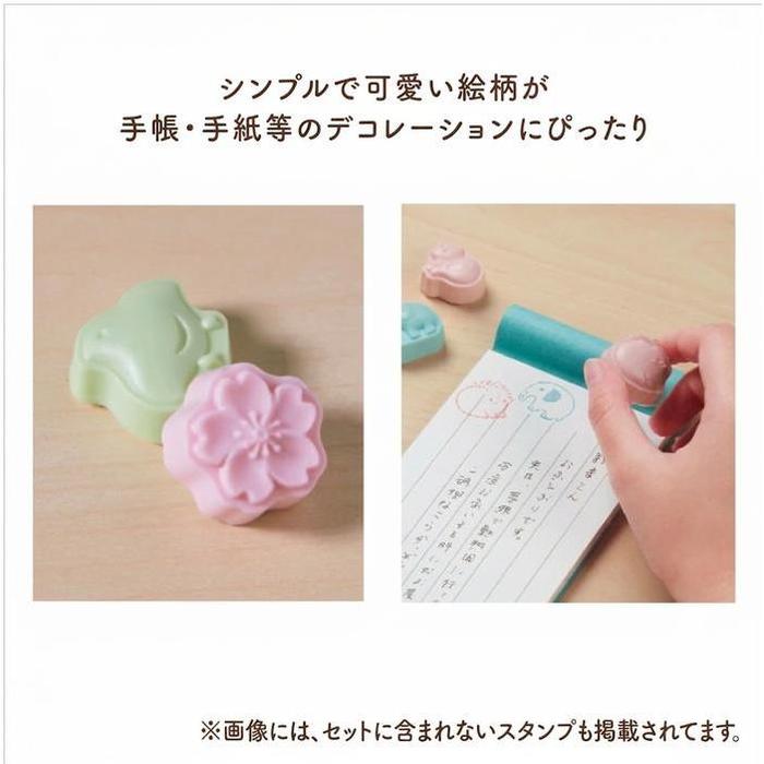 Sun-Star Wasanpon Stamp Set – 9-Piece Japanese Sweets Style Stamps, 2 Designs
