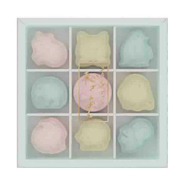 Sun-Star Wasanpon Stamp Set – 9-Piece Japanese Sweets Style Stamps, 2 Designs