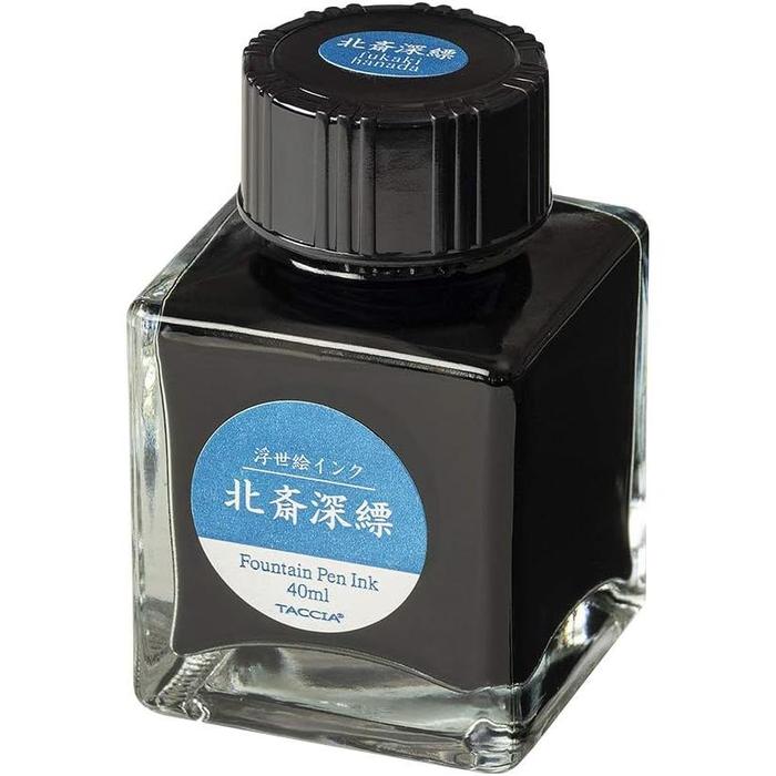 TACCIA Ukiyo-e Fountain Pen Ink – Katsushika Hokusai Collection, 40 ml, 4 Colors