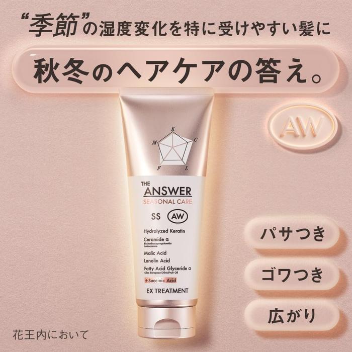 THE ANSWER Seasonal Care AW EX Treatment 220g – Autumn/Winter Hair Care [With Alcohol]