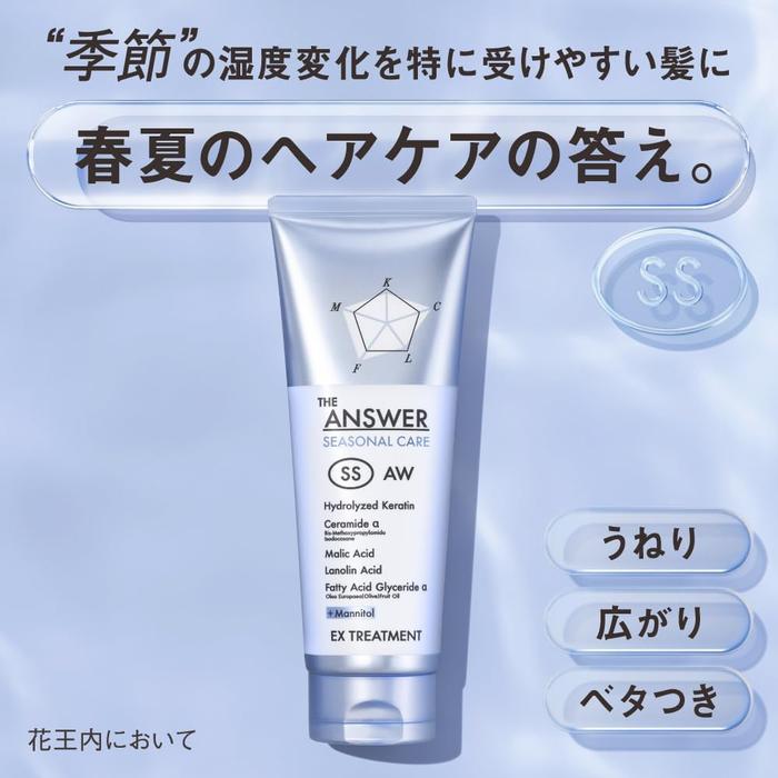 THE ANSWER Seasonal Care SS EX Treatment 220g – Spring/Summer Hair Mask [With Alcohol]