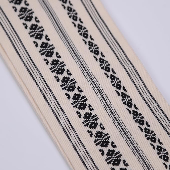 TOUWA Cotton Obi – Kenjo Pattern, Easy-Fit Kimono Belt (Available in 8 Colors)
