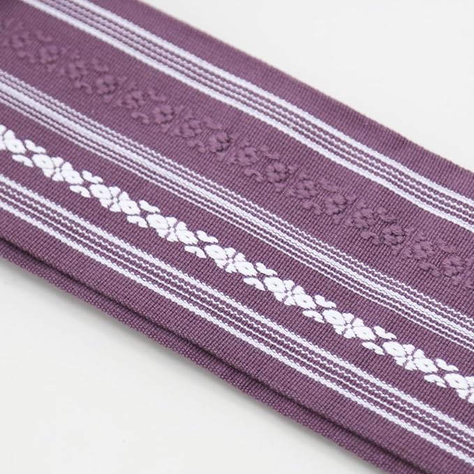TOUWA Cotton Obi – Kenjo Pattern, Easy-Fit Kimono Belt (Available in 8 Colors)