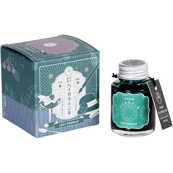 Teranishi Guitar Taisho Roman Haikara Fountain Pen Ink – 40 ml, 12 Colors