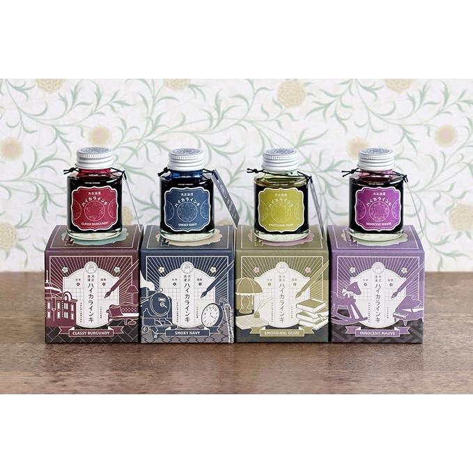 Teranishi Guitar Taisho Roman Haikara Fountain Pen Ink – 40 ml, 12 Colors