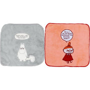 Marushin MOOMIN Mini Hand Towel 25×25cm – Grumpy Face / Grumpy Pose (Moomin / Little My) Antibacterial Microfiber Handkerchief