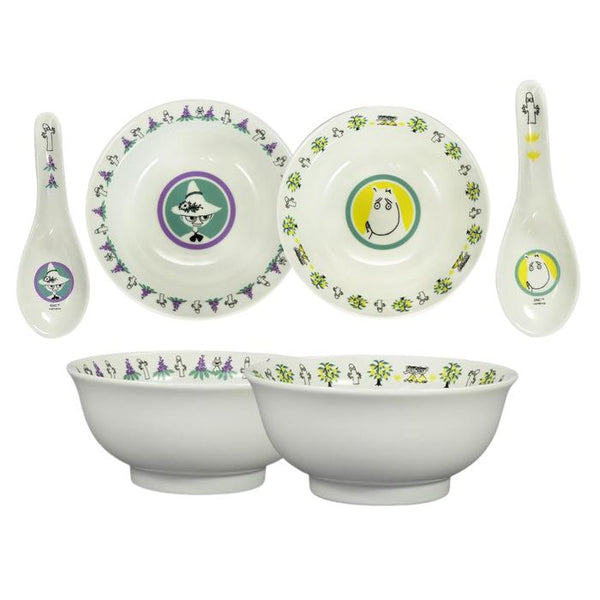 Yamaka Shoten MOOMIN Ramen Bowl & Spoon Set – Moomin / Snufkin