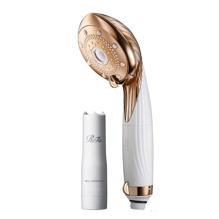 ReFa FINE BUBBLE VEIL Serum Duschkopf mit Serumnebelkartusche - 4 Wasser-Modi