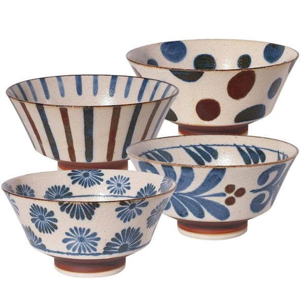 Mino Ware Southern Breeze Bowl 18 cm (4 Patterns Available)