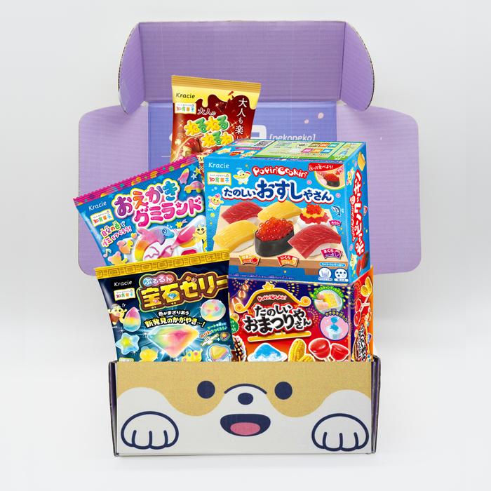 PEKO PEKO DIY SWEETS – a box with Japanese DIY Sweets kits M size