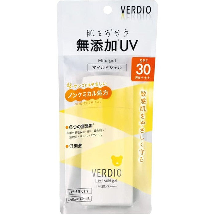 VERDIO UV Mild Gel N – Gentle UV Protection Gel for Face and Body 80g [Alcohol-Free]