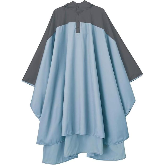 W by Wpc. Color-Block Rain Poncho – Unisex Waterproof Rainwear