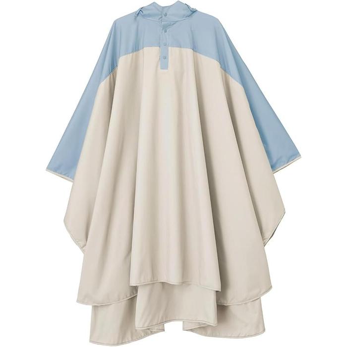 W by Wpc. Color-Block Rain Poncho – Unisex Waterproof Rainwear