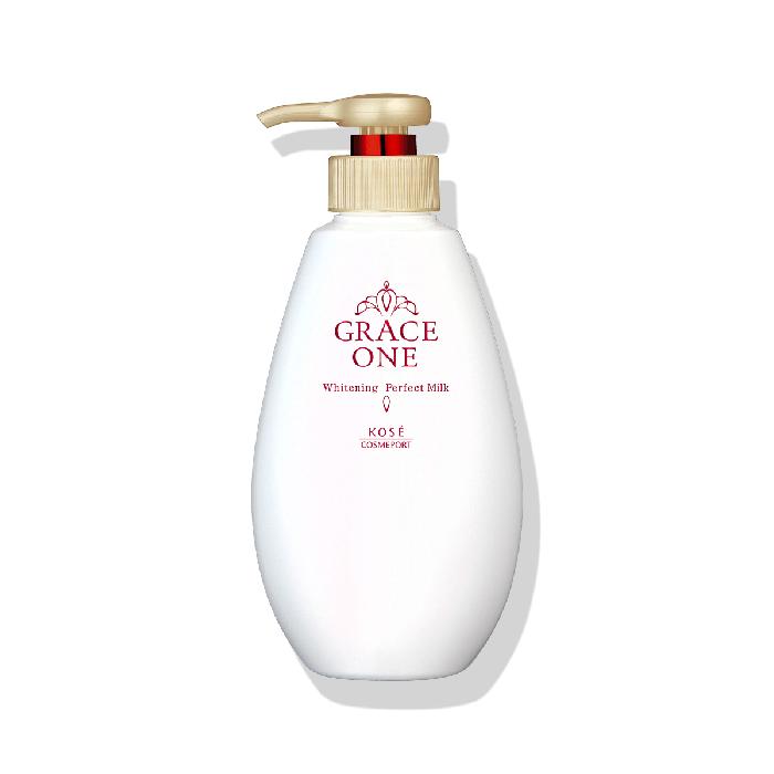 GRACE ONE Whitening Perfect Milk - Brightening and revitalizing milk with astaxanthin and vitamin C 230g [Alcohol-free]