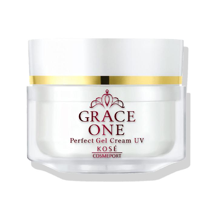 GRACE ONE Perfect Gel Cream UV – All-in-One Anti-Aging Gel with SPF50+ PA++++ for Mature Skin 50+ 100g [With alcohol]