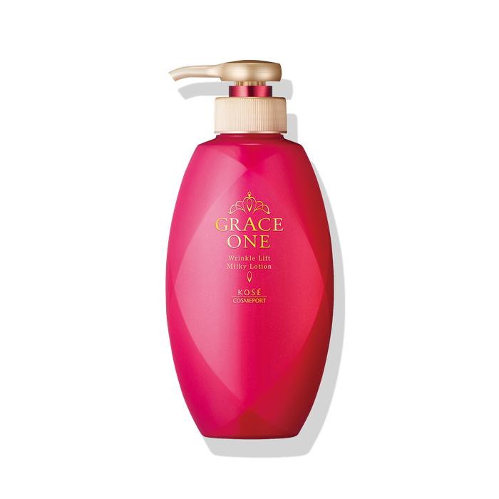GRACE ONE Medicated Wrinkle Lift Skin Milk – 6-in-1 All-in-One Anti-Wrinkle & Brightening Emulsion 230ml [With alcohol]