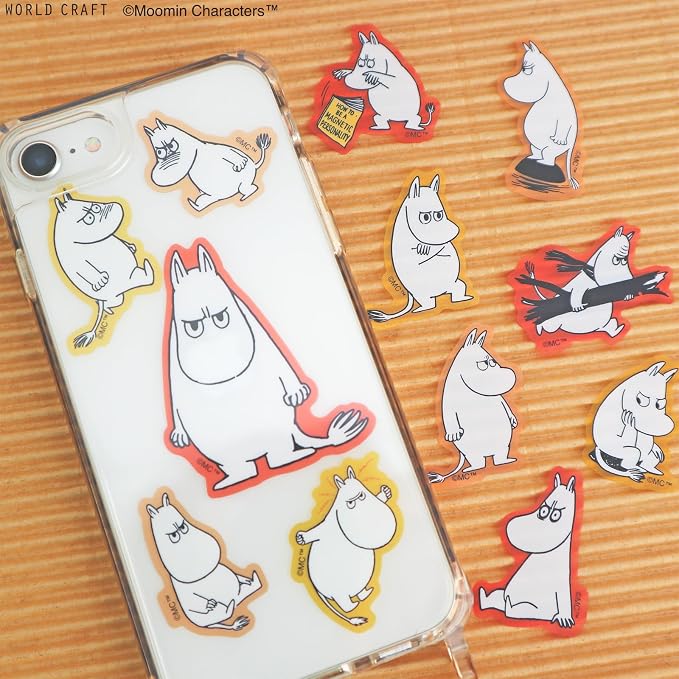World Craft MOOMIN Face Flake Stickers – 3 Designs