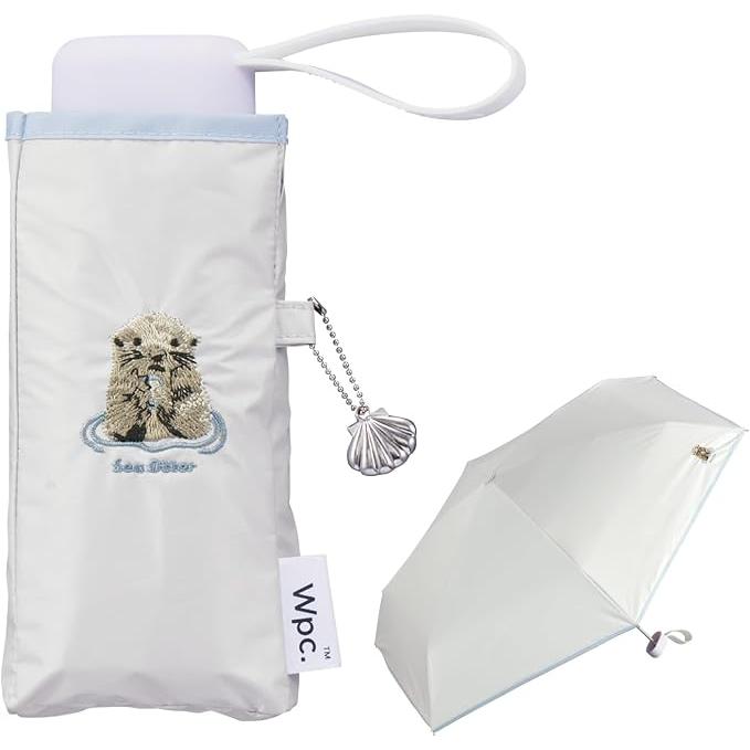 Wpc. Animal Embroidery Compact Folding UV Parasol – 100% Light Blocking, UPF50+