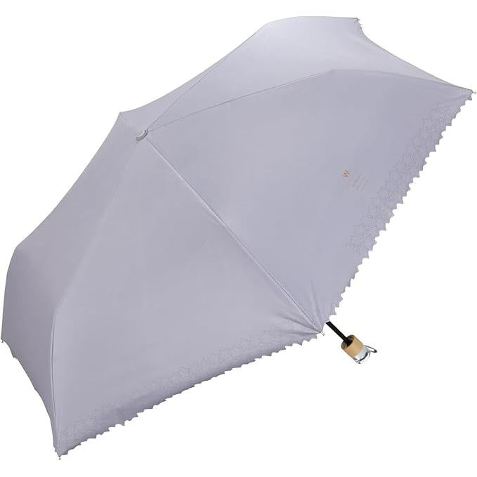 Wpc. Basic Parasol Mini-Off Folding Umbrella – 100% Blackout Heart & Star Design
