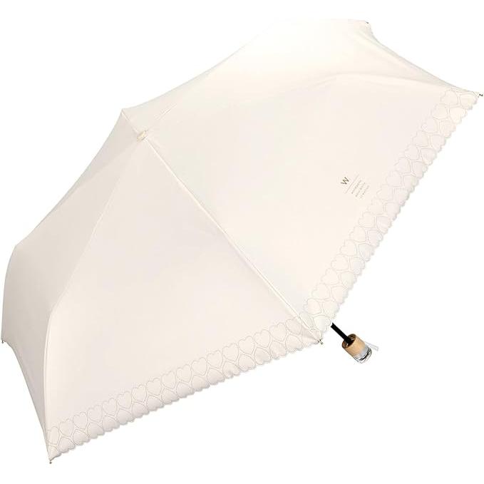 Wpc. Basic Parasol Mini-Off Folding Umbrella – 100% Blackout Heart & Star Design