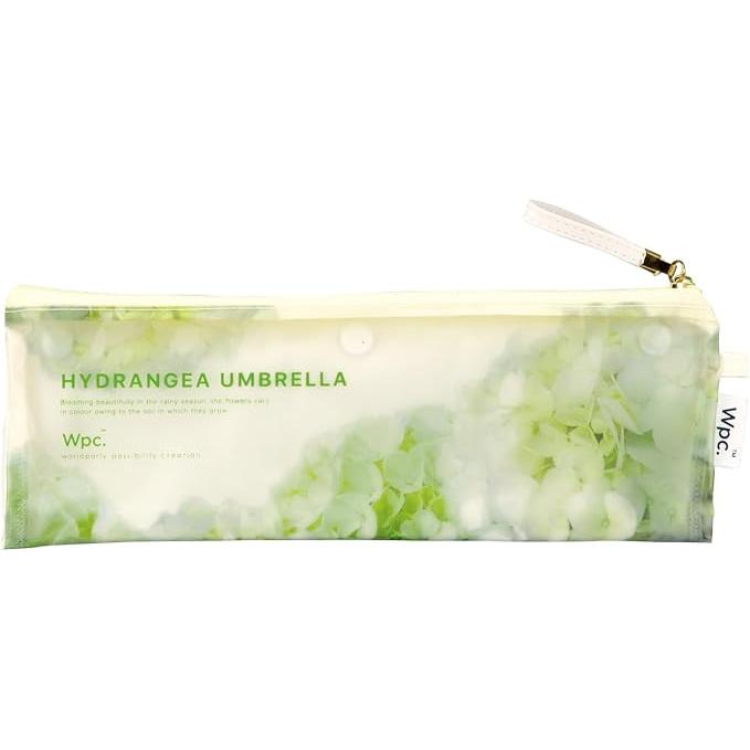 Wpc. Hydrangea Umbrella Mini – Transparent Folding Rain Umbrella, Off & Purple