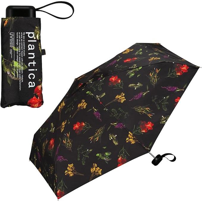 Wpc. Parasol [plantica × Wpc.] Flower Print Tiny Multi – Chic & Functional Folding Umbrella