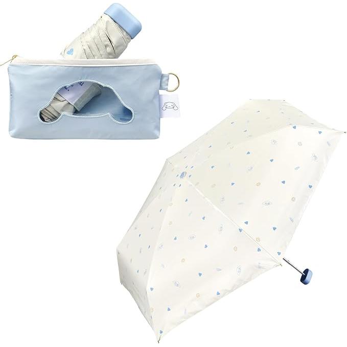 Wpc. × Sanrio Characters Compact Folding UV Parasol – 100% Light Blocking, UPF50+