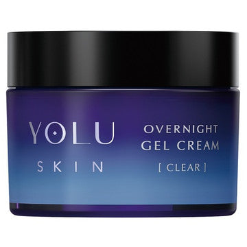 YOLU Skin Overnight Gel Cream Clear with Glutation, Niacinamide– Night Moisturizing Gel Cream [Alcohol-free]