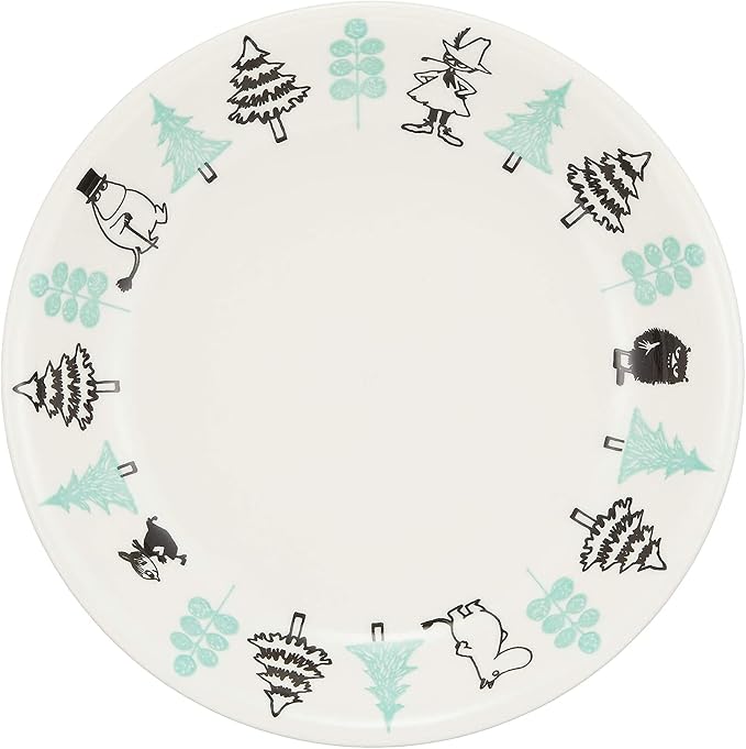 Yamaka Moomin Valley Pasta Plate Set – 4 Plates, 21.5cm