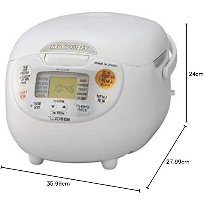 ZOJIRUSHI NS-ZLH18-WZ Rice Cooker 1.8 L, 220–230 V – Made in Japan