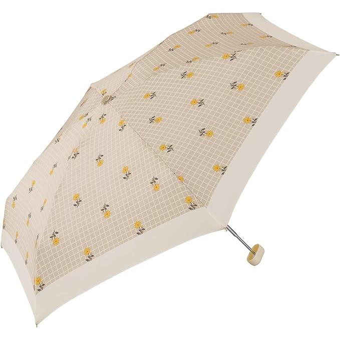 Wpc. Plaid Flower Mini Folding Umbrella – Rain or Shine, 2 Colors