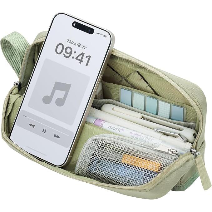 KOKUYO Large Capacity Pen Case – Kabako Half Pocket & Campus Clear-view, 8 Variants