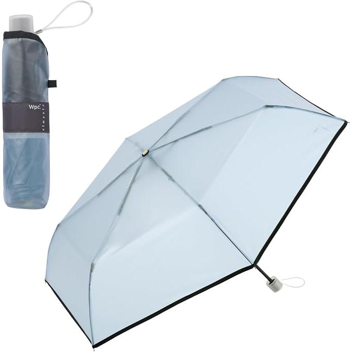 Wpc. Classic Plastic Folding Umbrella – Large 96 cm Clear Rain Umbrella, 6 Colors