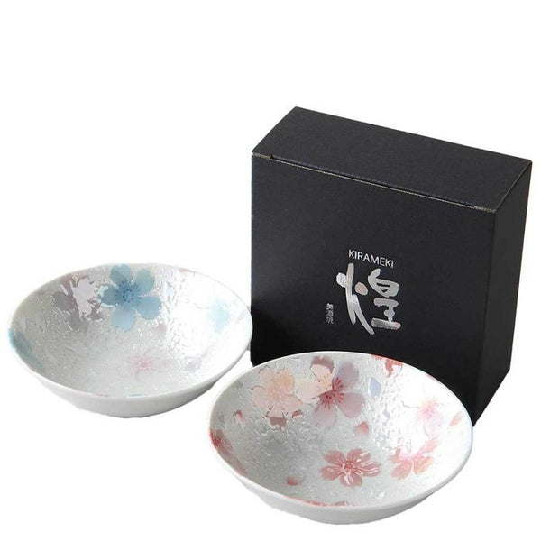 Set of 2 handmade dessert bowls "Kira"