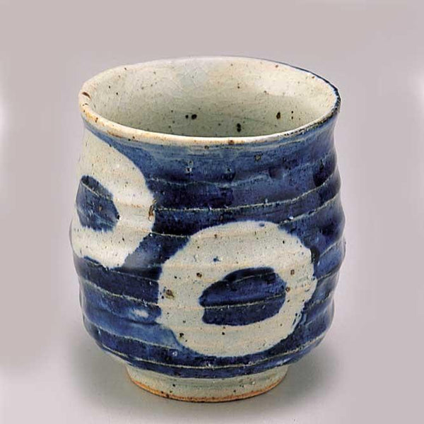 Traditional Japanese handmade ceramic mug for drinking tea or coffee